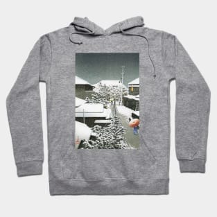 Snow at Daichi by Kawase Hasui Hoodie